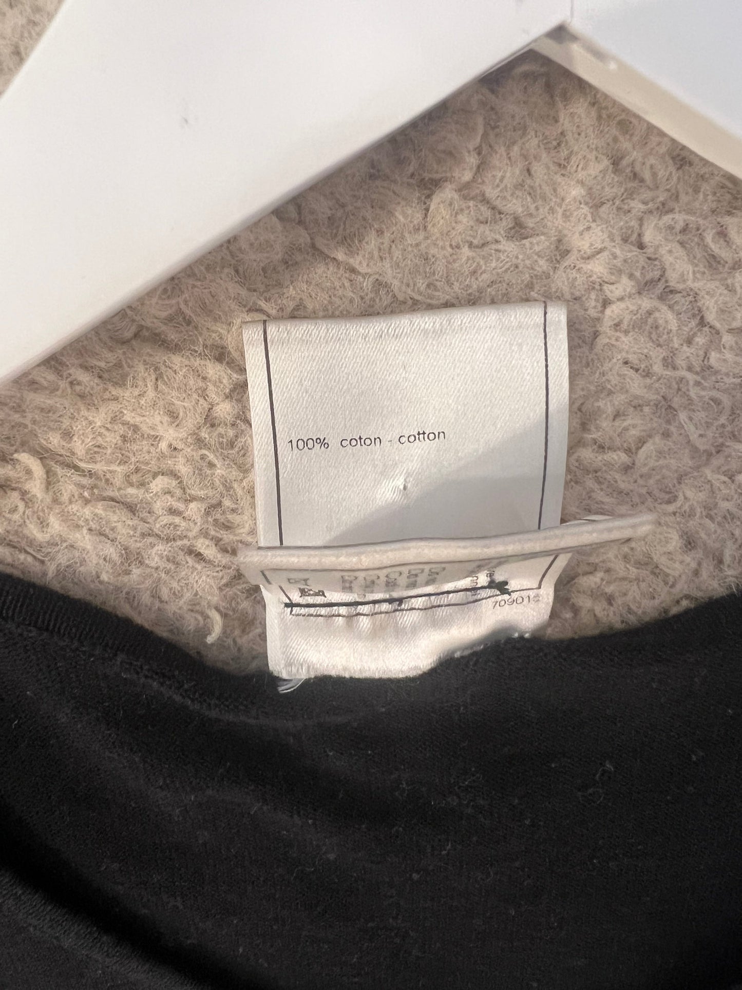 Chanel 2004 Black Sleeveless Tank Top with White Logo Print Detail Size FR 40 (UK 12)