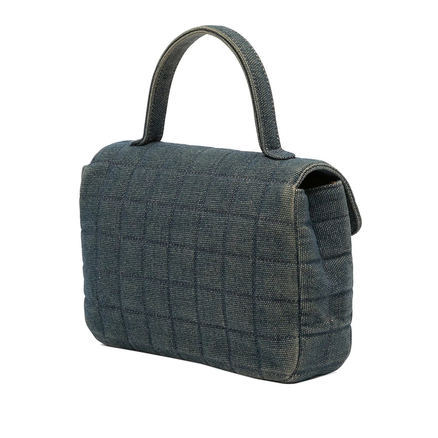 Blue Chanel Reissue 2.55 Chocolate Bar Denim Top Handle Flap Handbag