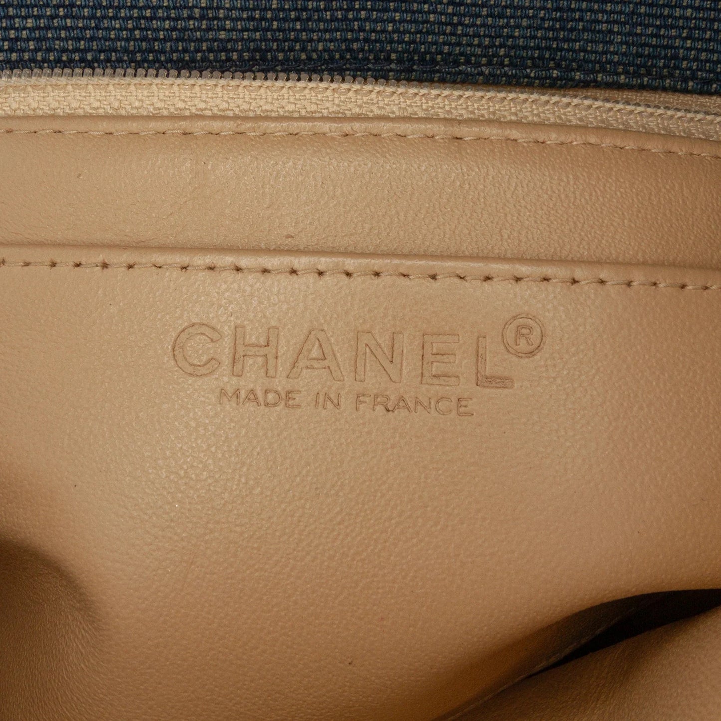 Blue Chanel Reissue 2.55 Chocolate Bar Denim Top Handle Flap Handbag