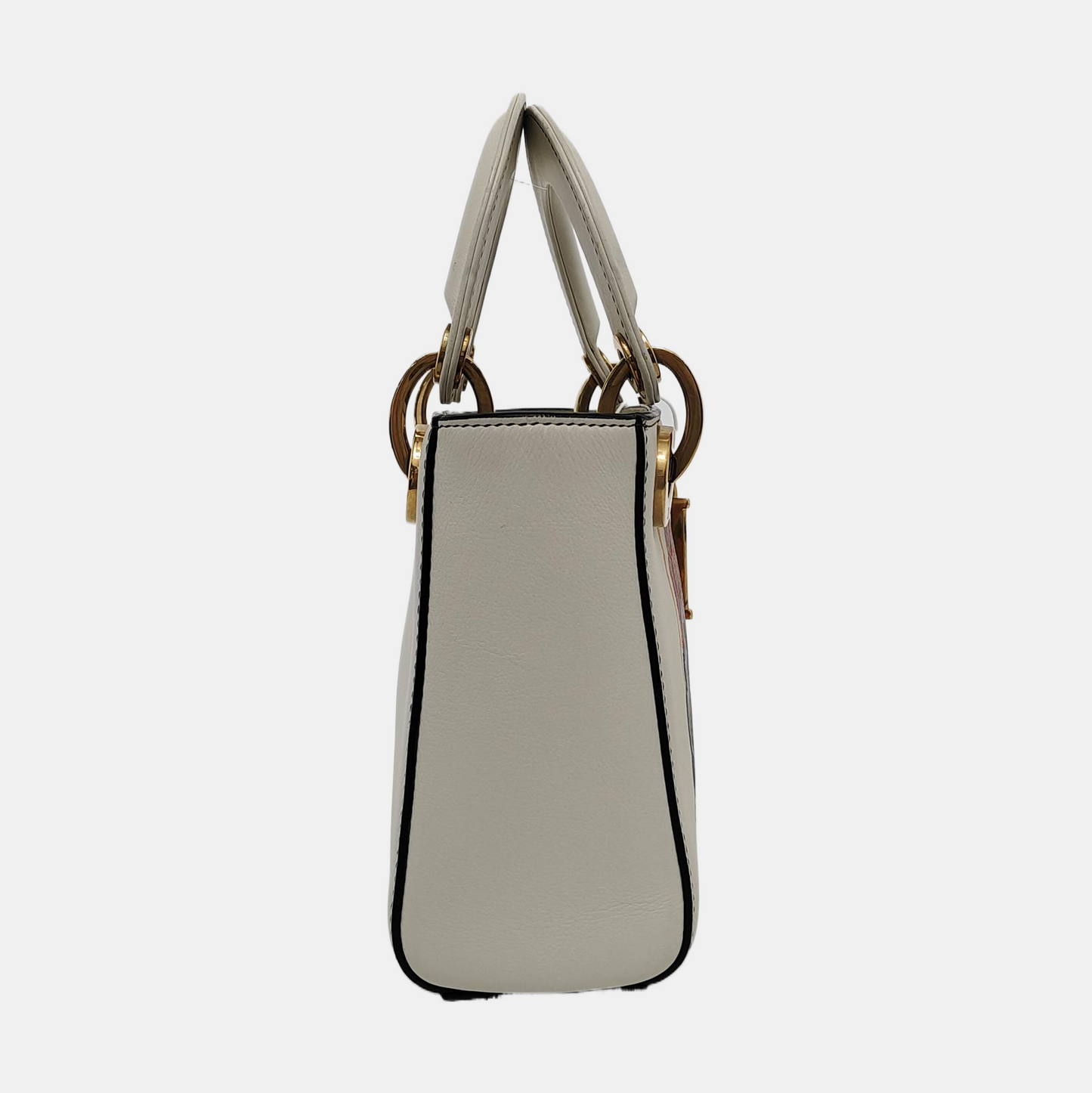 Lady Dior Mini 2018 x Niki De Saint Phalle Dioramour White Leather Gold Hardware