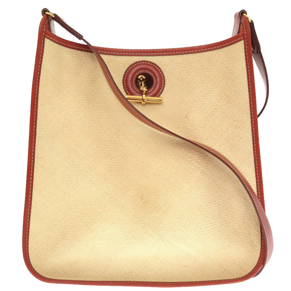 HERMES Shoulder Bag straw beige Vespa PM Women  d