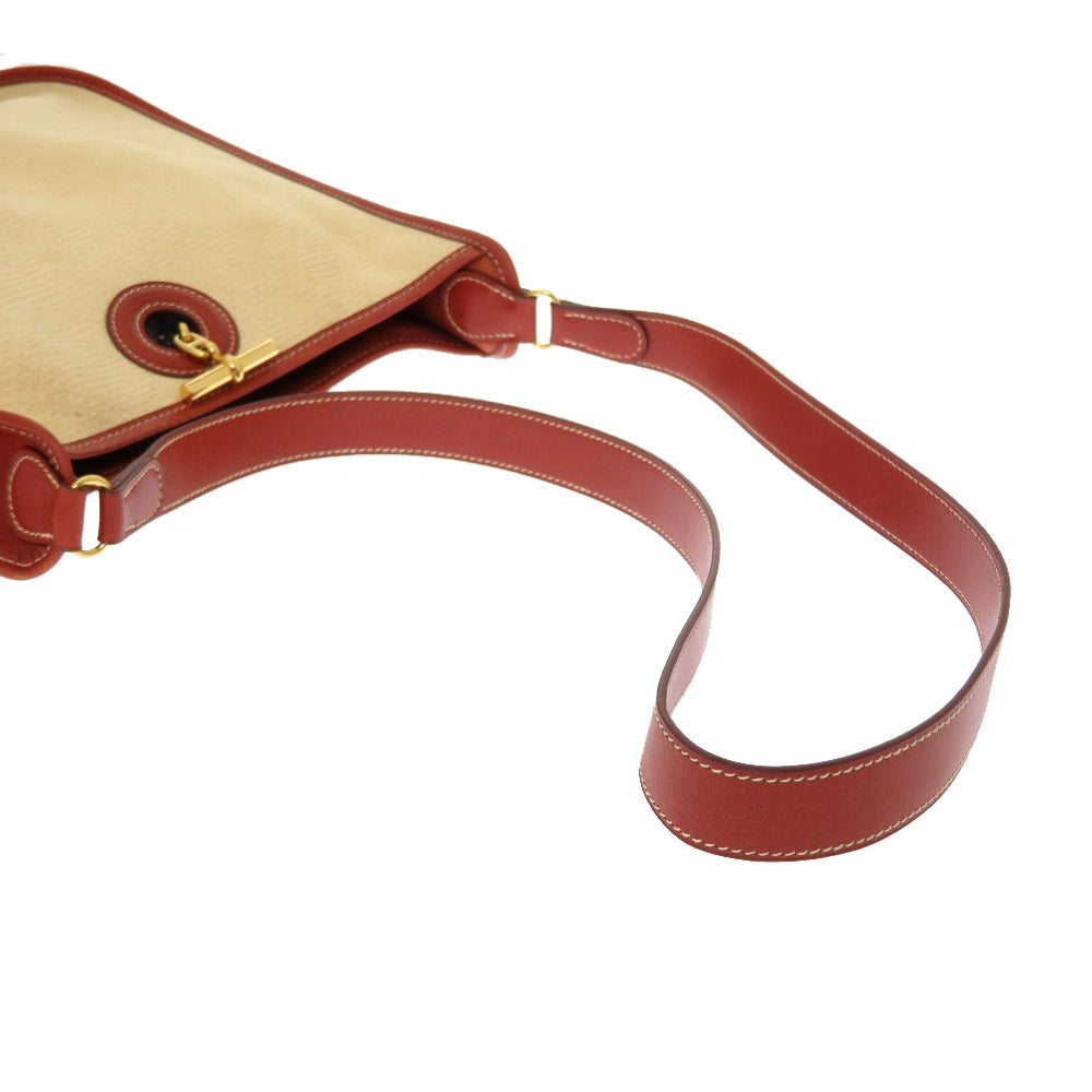 HERMES Shoulder Bag straw beige Vespa PM Women  d