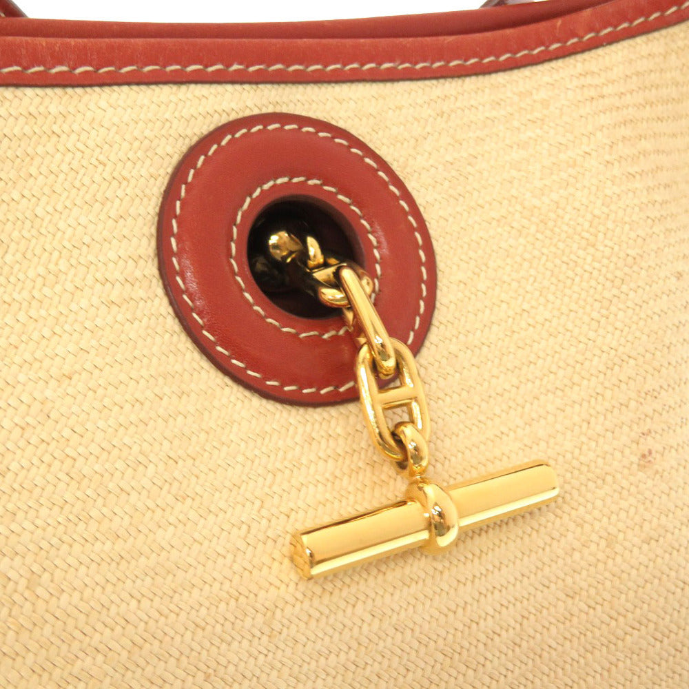 HERMES Shoulder Bag straw beige Vespa PM Women  d
