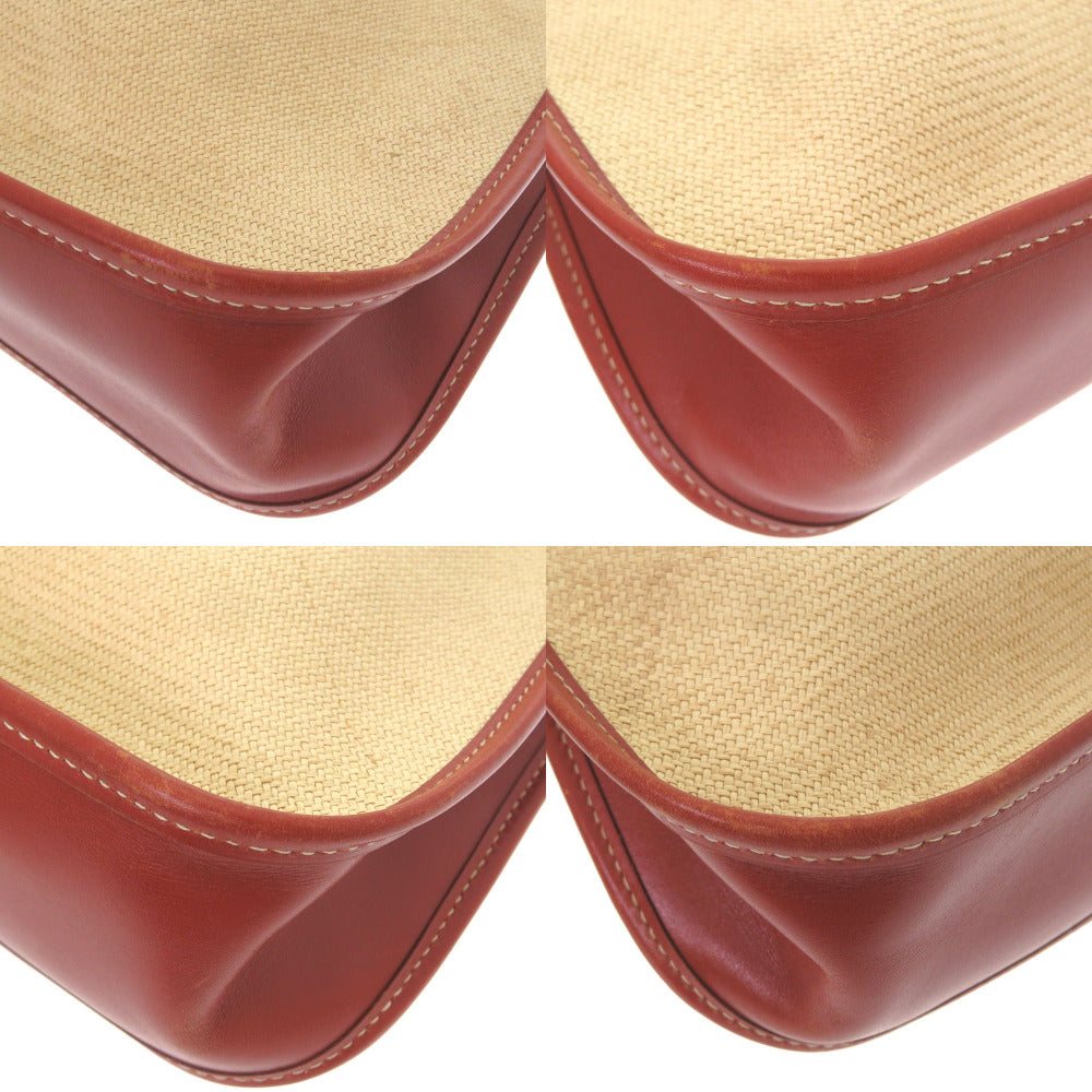 HERMES Shoulder Bag straw beige Vespa PM Women  d