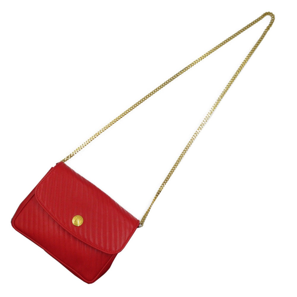 CELINE Shoulder Bag leather Red   Women