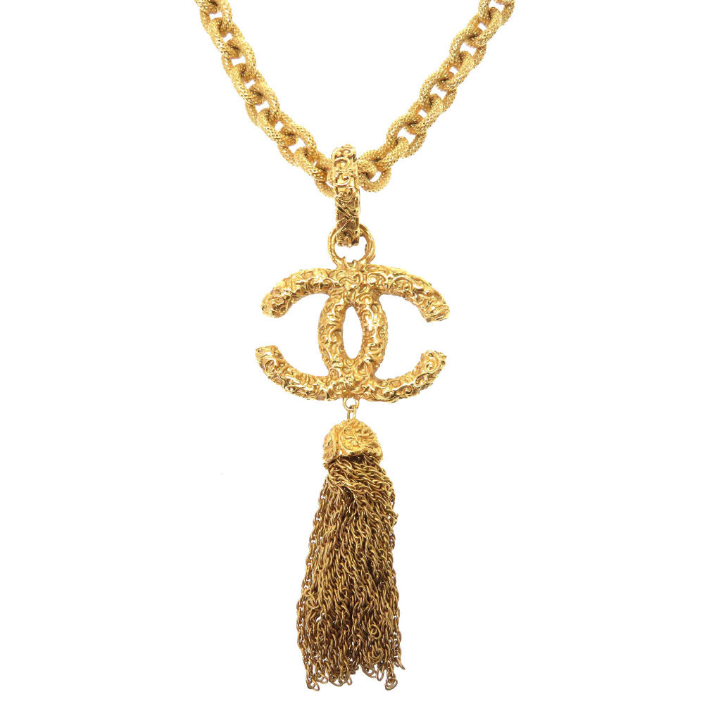CHANEL Necklace metal gold COCO Mark Lava   unisex(Unisex)