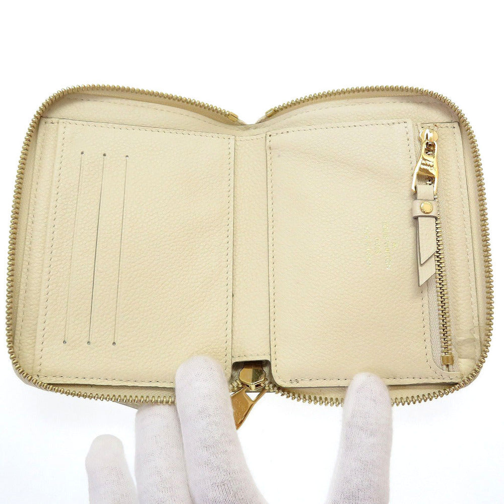 LOUIS VUITTON Bifold Wallet M93432 Monogram Ann Platt Neige Zip Around Monogram Unplant Portefeuille Skret Compact Women(Unisex)  d
