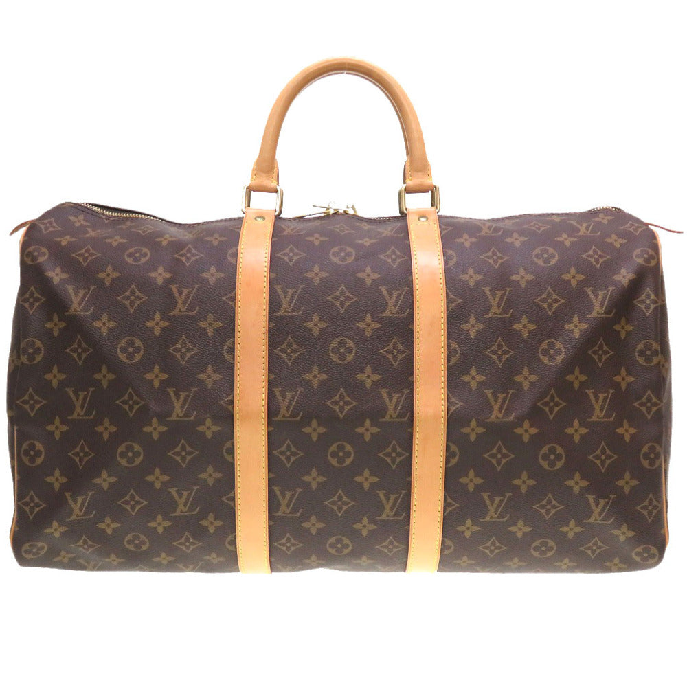LOUIS VUITTON Boston Duffel bag M41426 Monogram canvas Brown Monogram Keepall 50 mens(Unisex)  d
