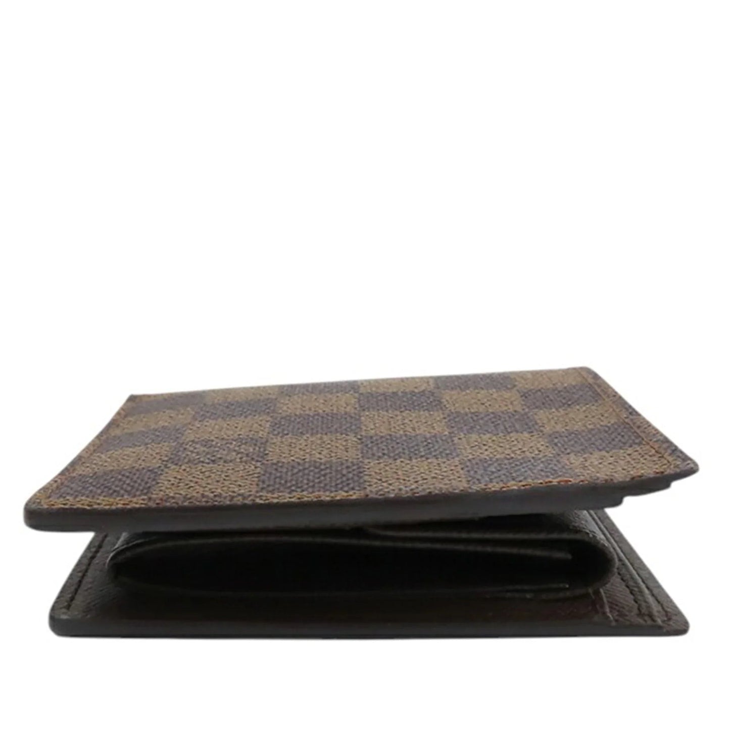 Brown Louis Vuitton Damier Ebene Marco Wallet