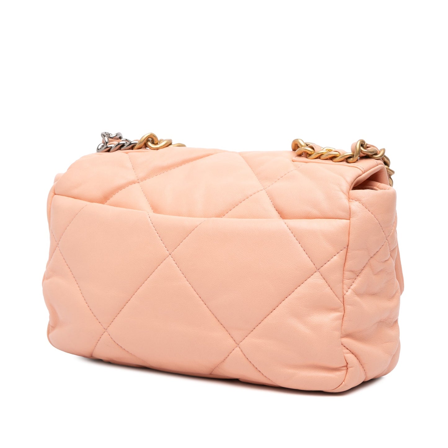 Pink Chanel Medium Lambskin 19 Flap Satchel