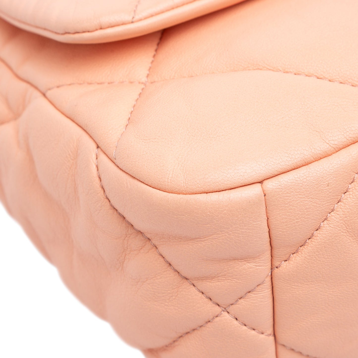 Pink Chanel Medium Lambskin 19 Flap Satchel