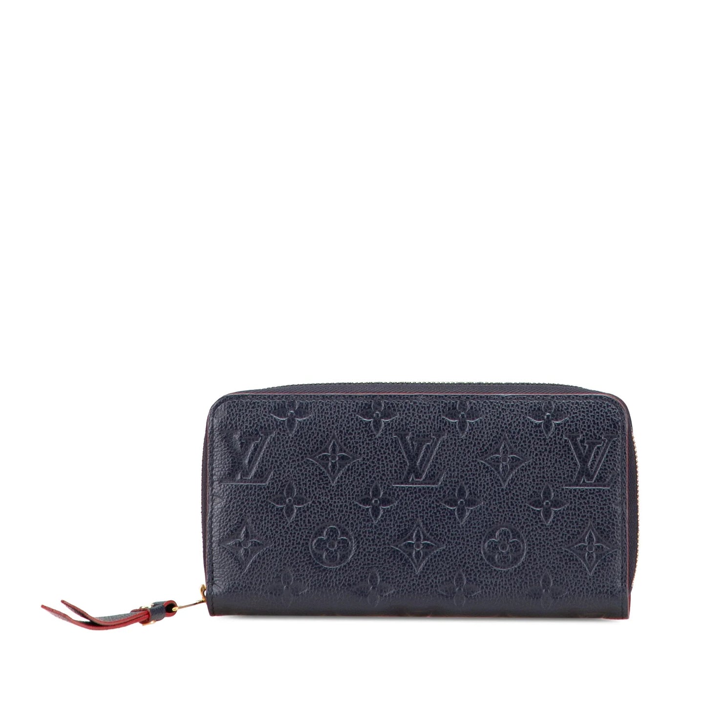 Blue Louis Vuitton Monogram Empreinte Zippy Long Wallet