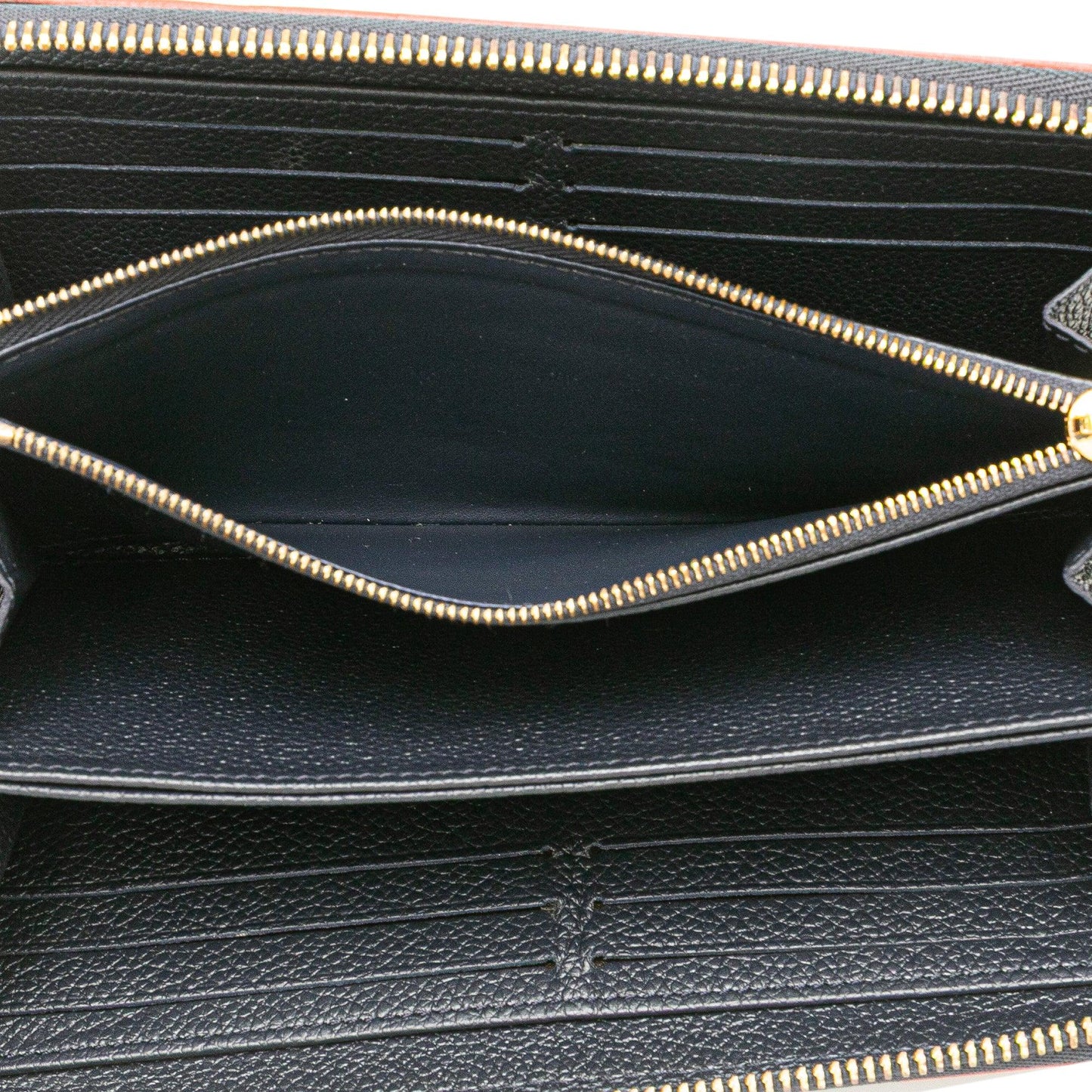 Blue Louis Vuitton Monogram Empreinte Zippy Long Wallet