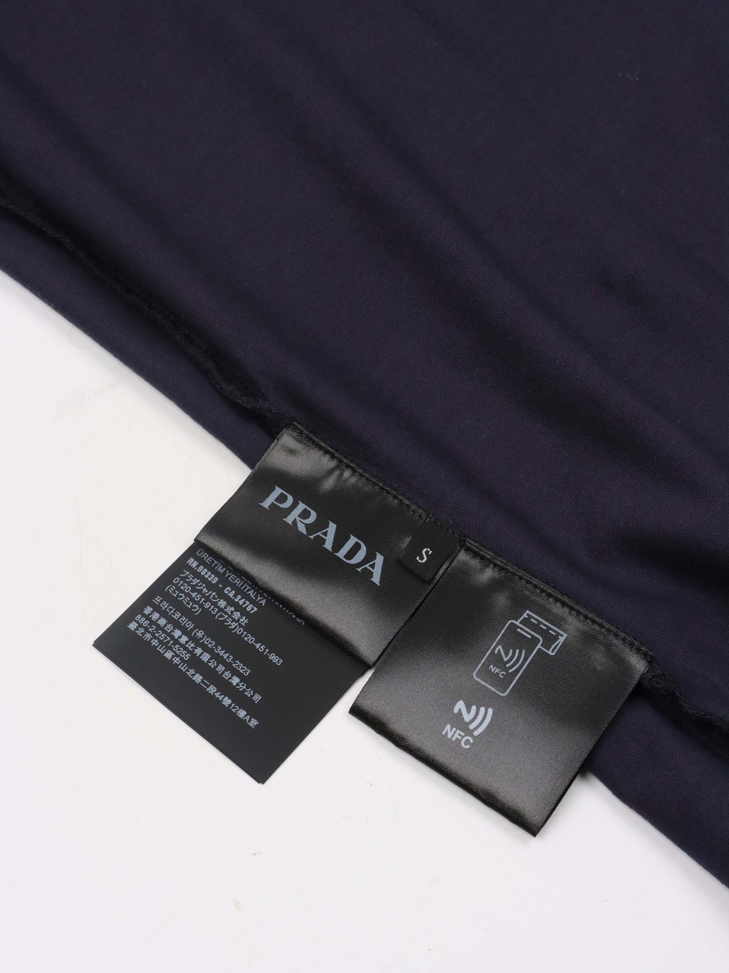 Prada Girocollo M/C Jersey Navy T-shirt.