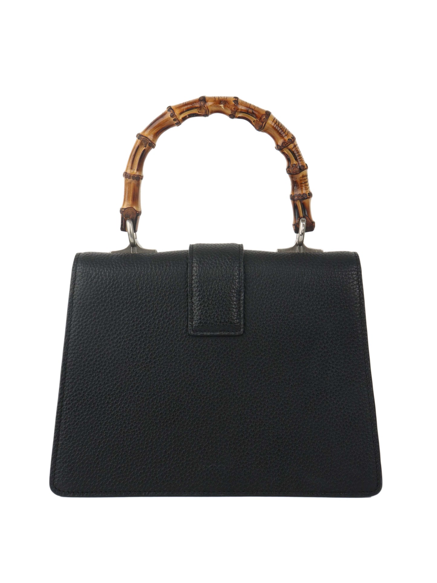 Gucci Black Dionysus bag with bamboo handle.