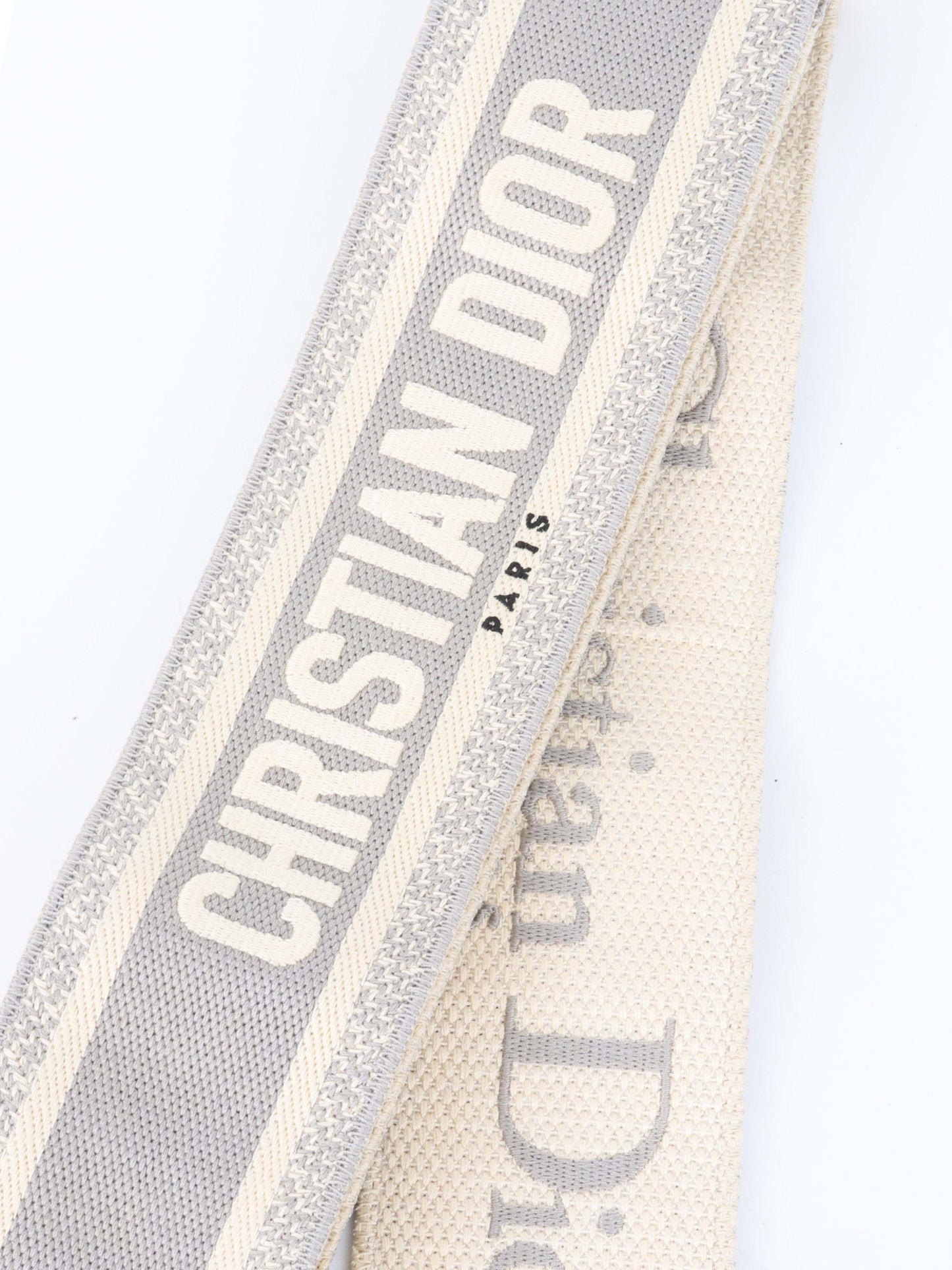 Dior Grey Adjustable Shoulder Strap with Ring.