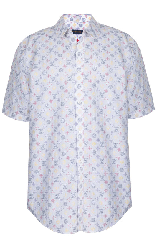 LOUIS VUITTON MNG Short Sleeve Shirt White