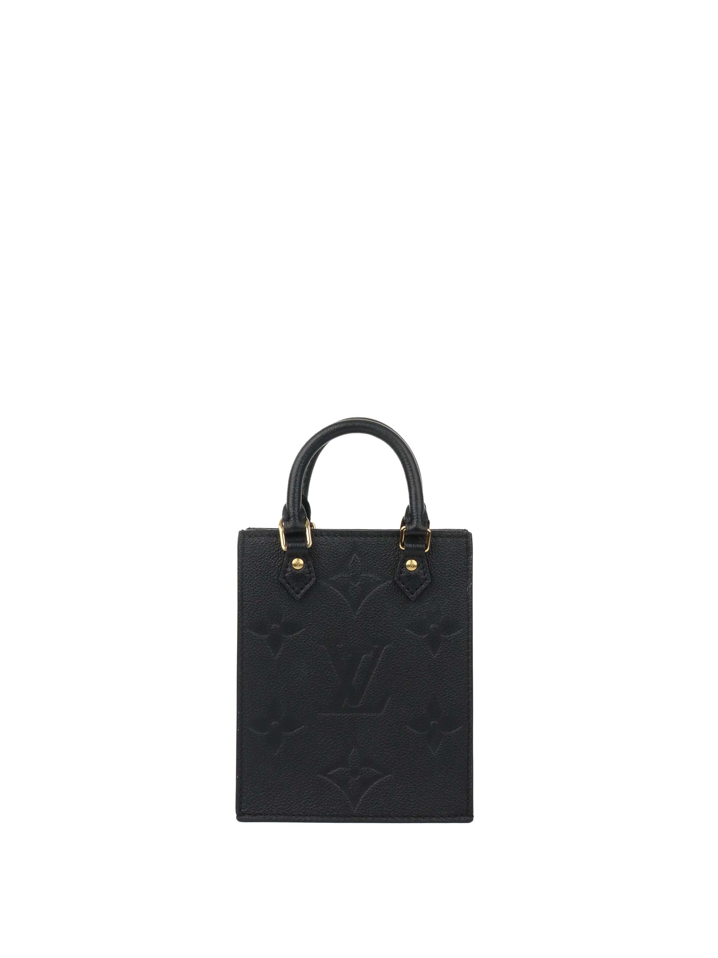 Louis Vuitton Black Mini Sac Plat.