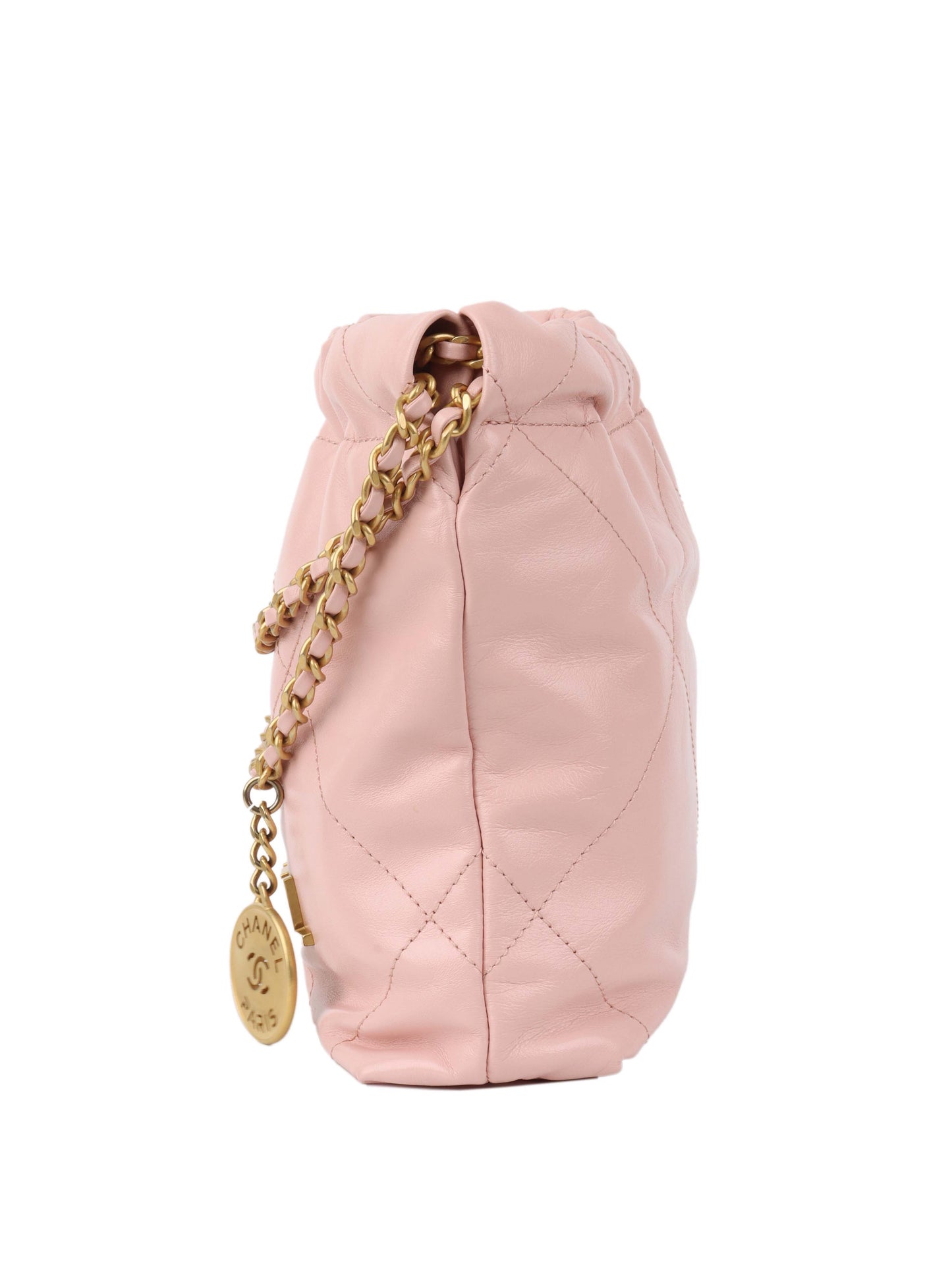 CHANEL 22 Mini Light Pink Handbag.