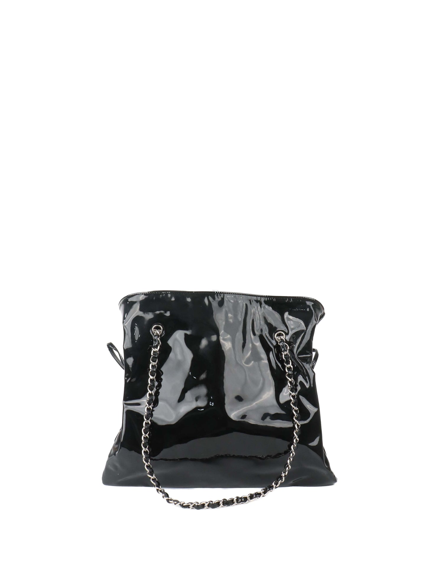Chanel Black Strass CC Bonbon Chain Tote with Enamel Coco Mark.