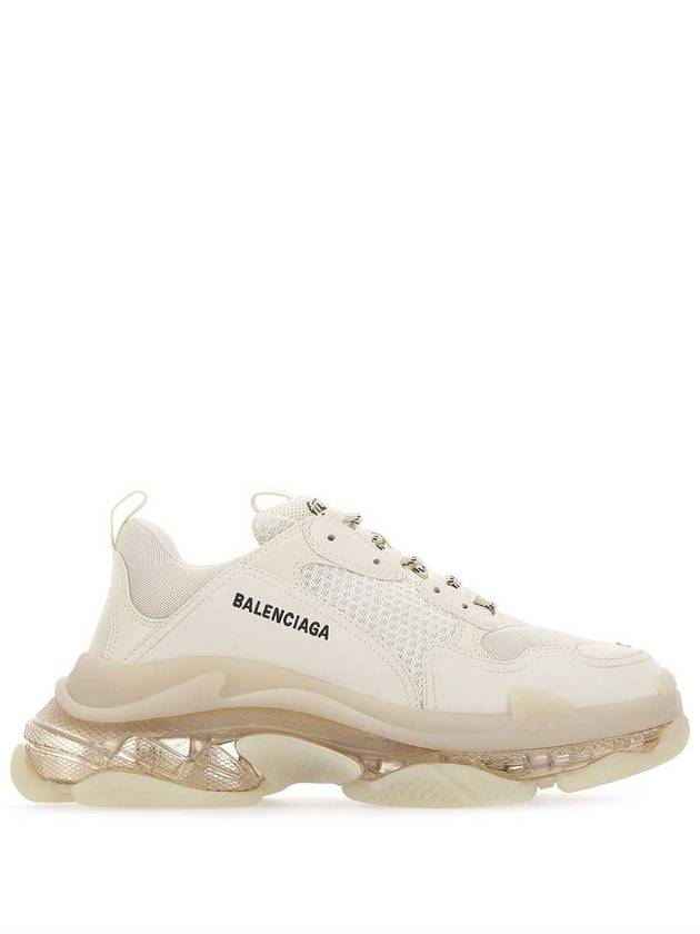 Luxury Balenciaga Trending 2025 Triple S Clear Sole Low Top Sneakers Beige
