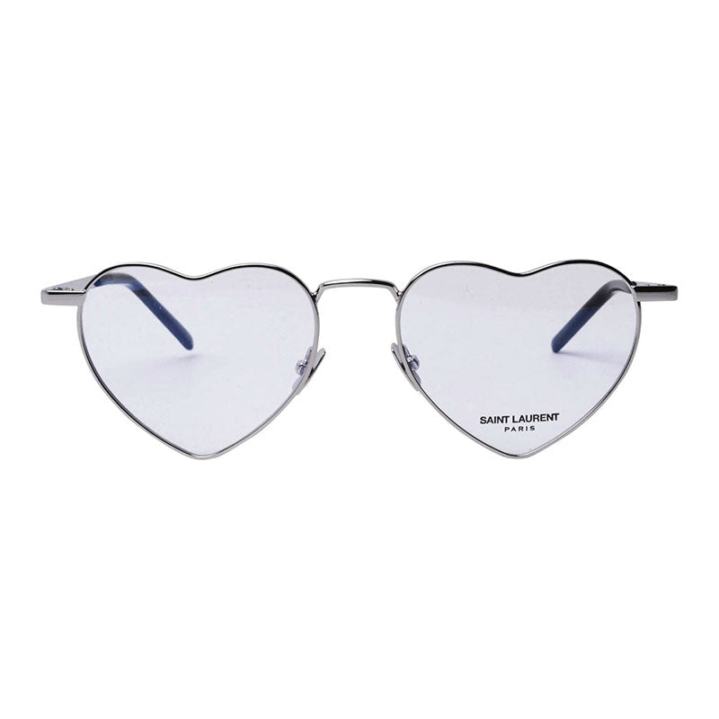 Saint Laurent Sunglasses Geometric Full Rim, Silver Frame and Silver Mirror Lens SL301LOULOU003