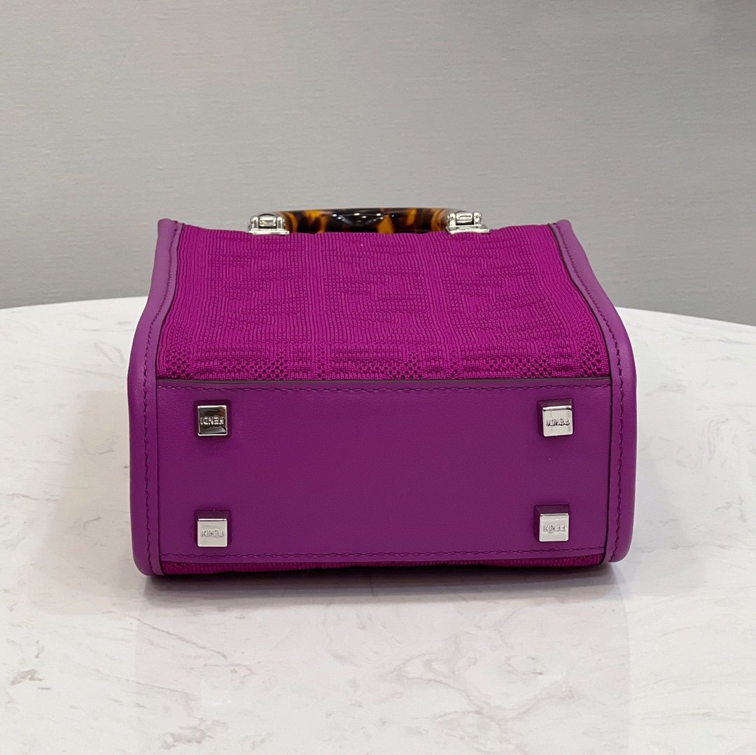 Top QualityTop Quality Mini Sunshine Shopper Purple For Women, Women’s Handbags, Shoulder And CrossBody Bags 7.1in/18cm FF 8BS051