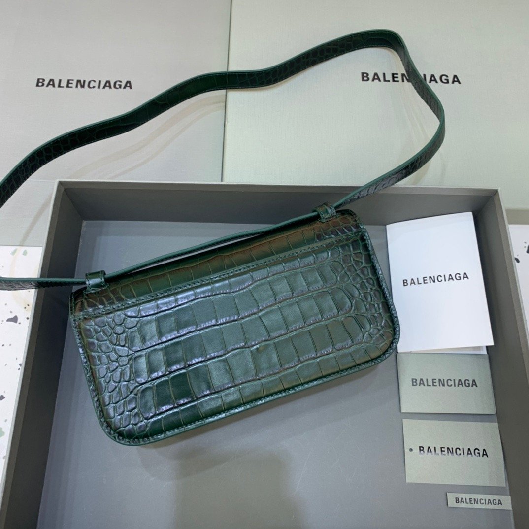 Top Quality Gossip Small Shoulder Bag Dark Green, For Women,  Bags 9.1in/23cm