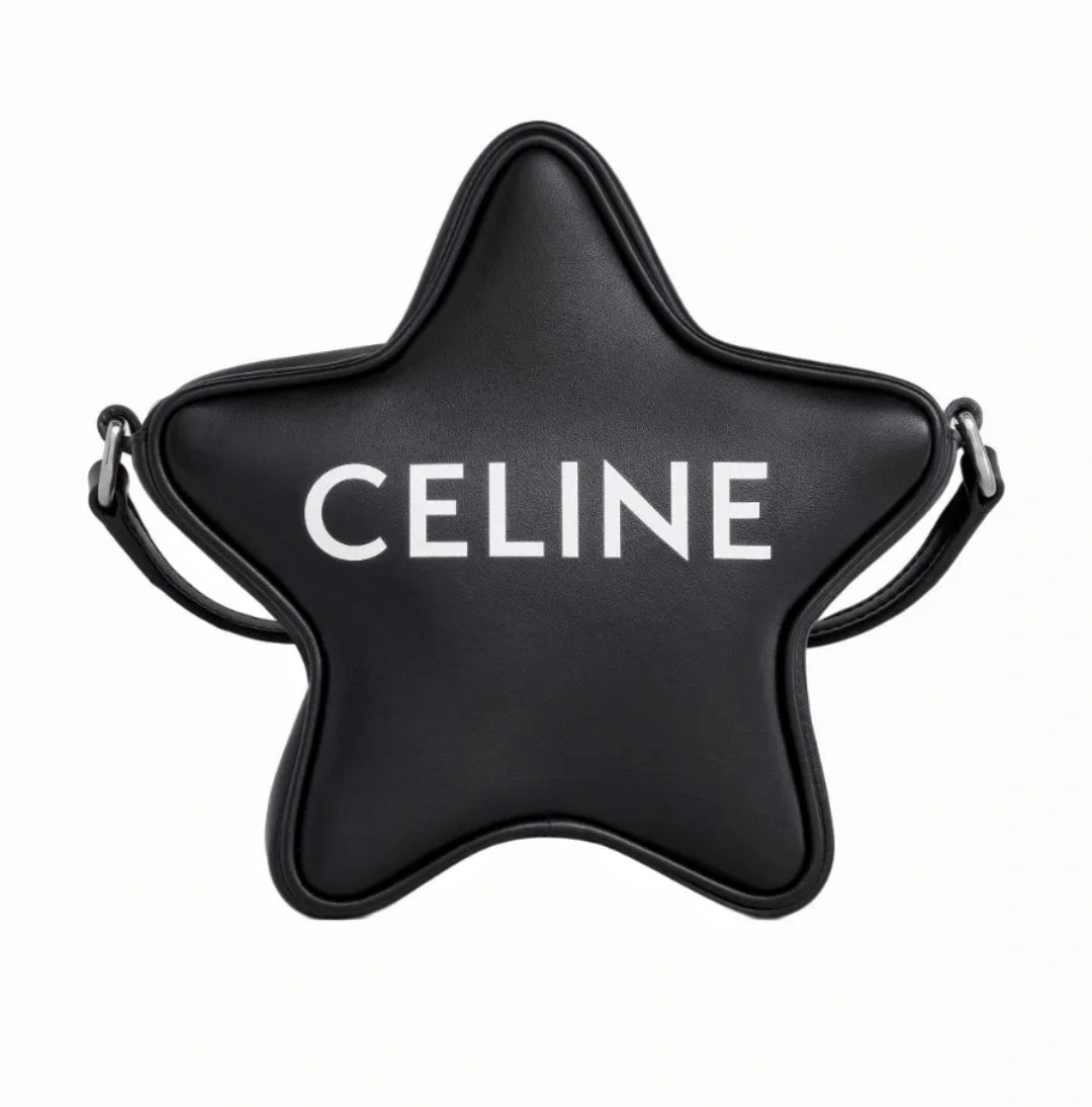 Top Quality Small Etoile With Top Quality Print Black For Women 7in/18cm 198763DW3.38SI