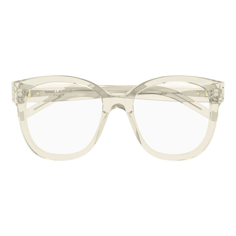 Saint Laurent Eyeglasses Square Full Rim, Black Frame and Clear Demo Lenses Lens SLM97001