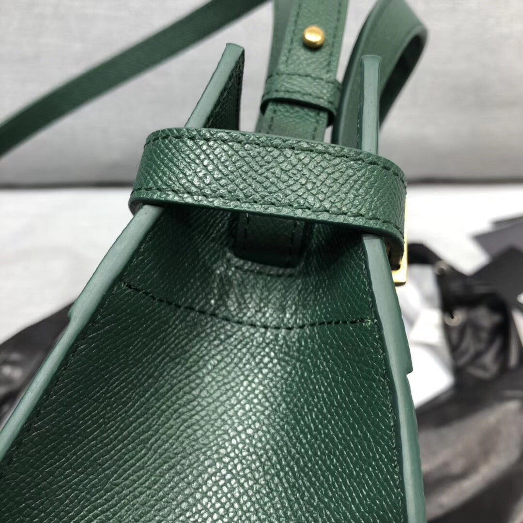 YSSL Manhattan Nano Shopping Bag In Box Green For Women 8in/21cm YSL