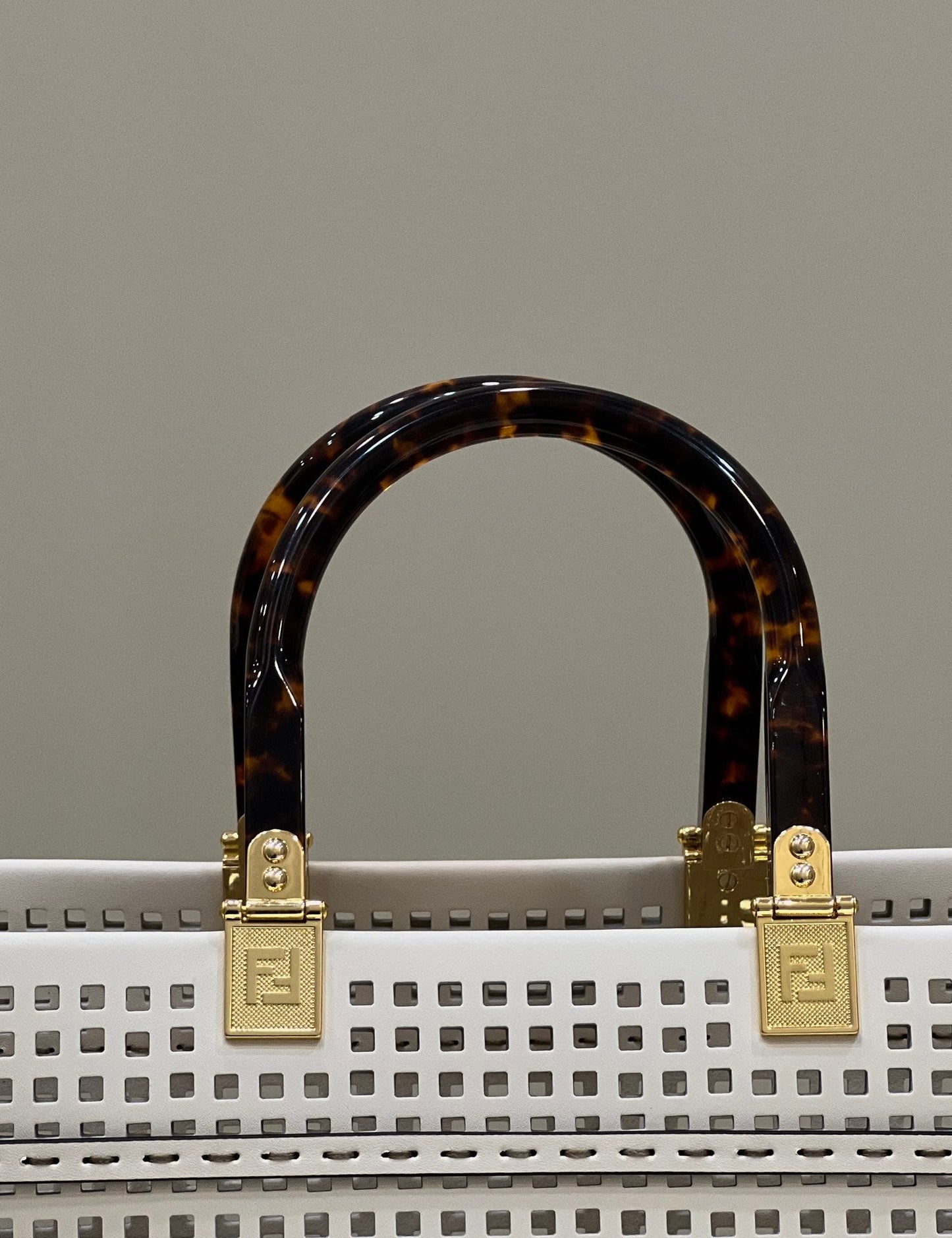 Top QualityTop Quality Top QualityTop Quality Sunshine Medium Two-toned perforated Bag For Woman 37cm/14.5in