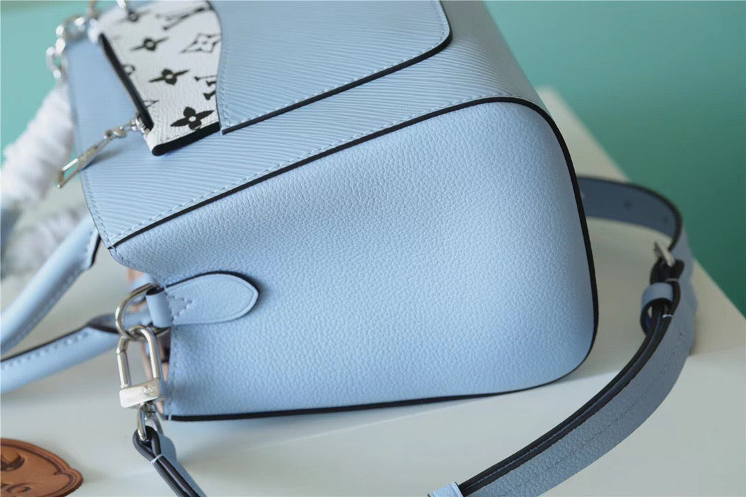 Top Quality Marelle Epi Bleu Nuage Blue For Women, Womens Handbags, Shoulder And Crossbody Bags 9.8in/25cm Top Quality M59486