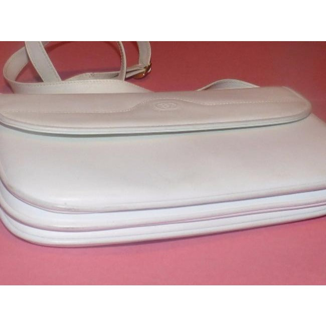 Gucci   Two Way White Leather Cross Body Bag