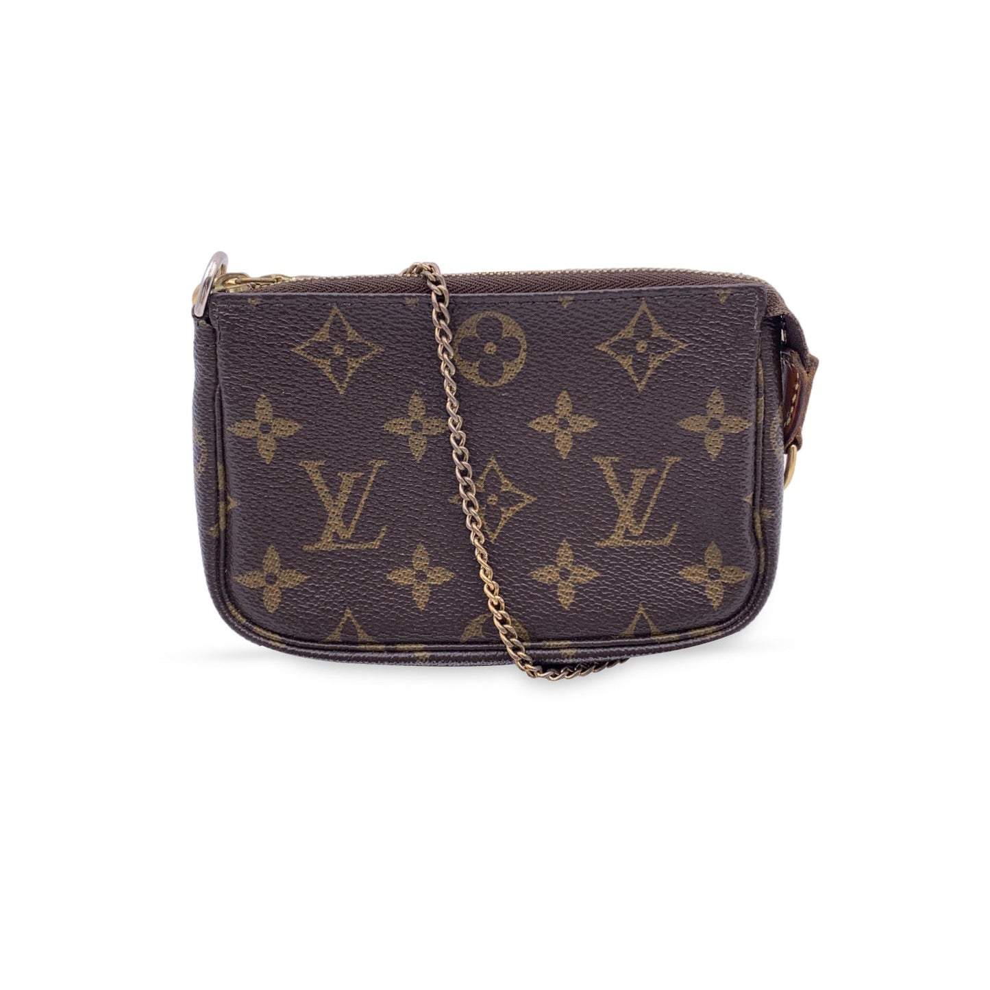 LOUIS VUITTON Monogram Canvas Mini Pochette Accessoires Bag Pouch