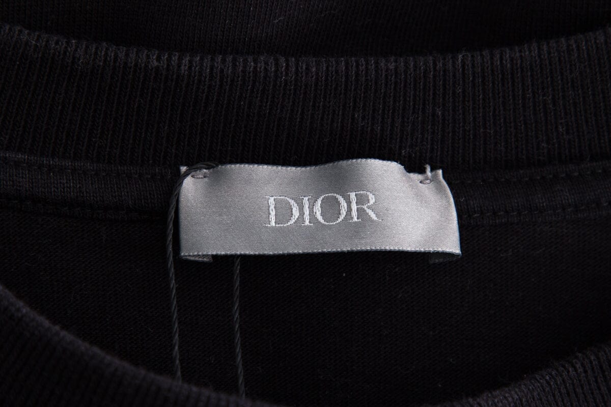 Dior Black Ombre Logo T-Shirt SZ S