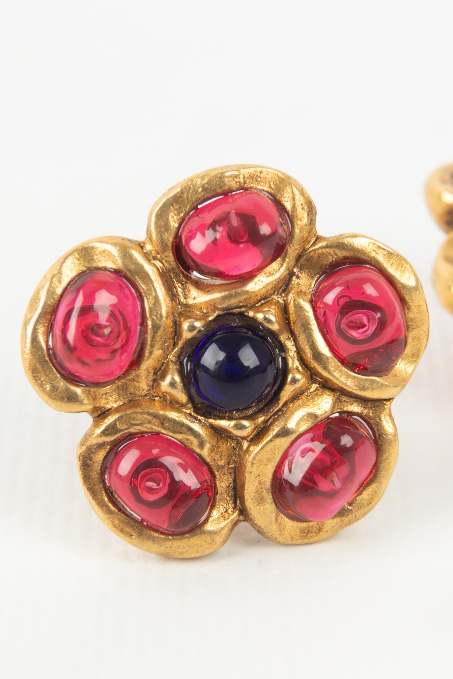 Boucles d'oreilles fleurs Chanel