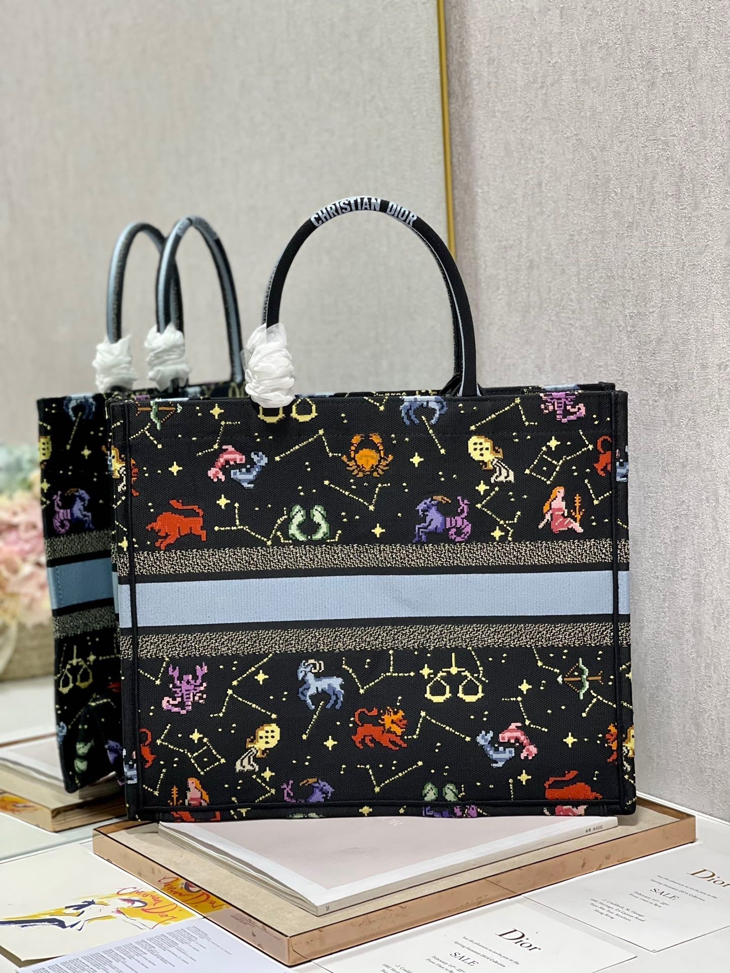 Top Quality Large Book Tote Black, For Women, Womens Handbags 16.5in/42cm CD
