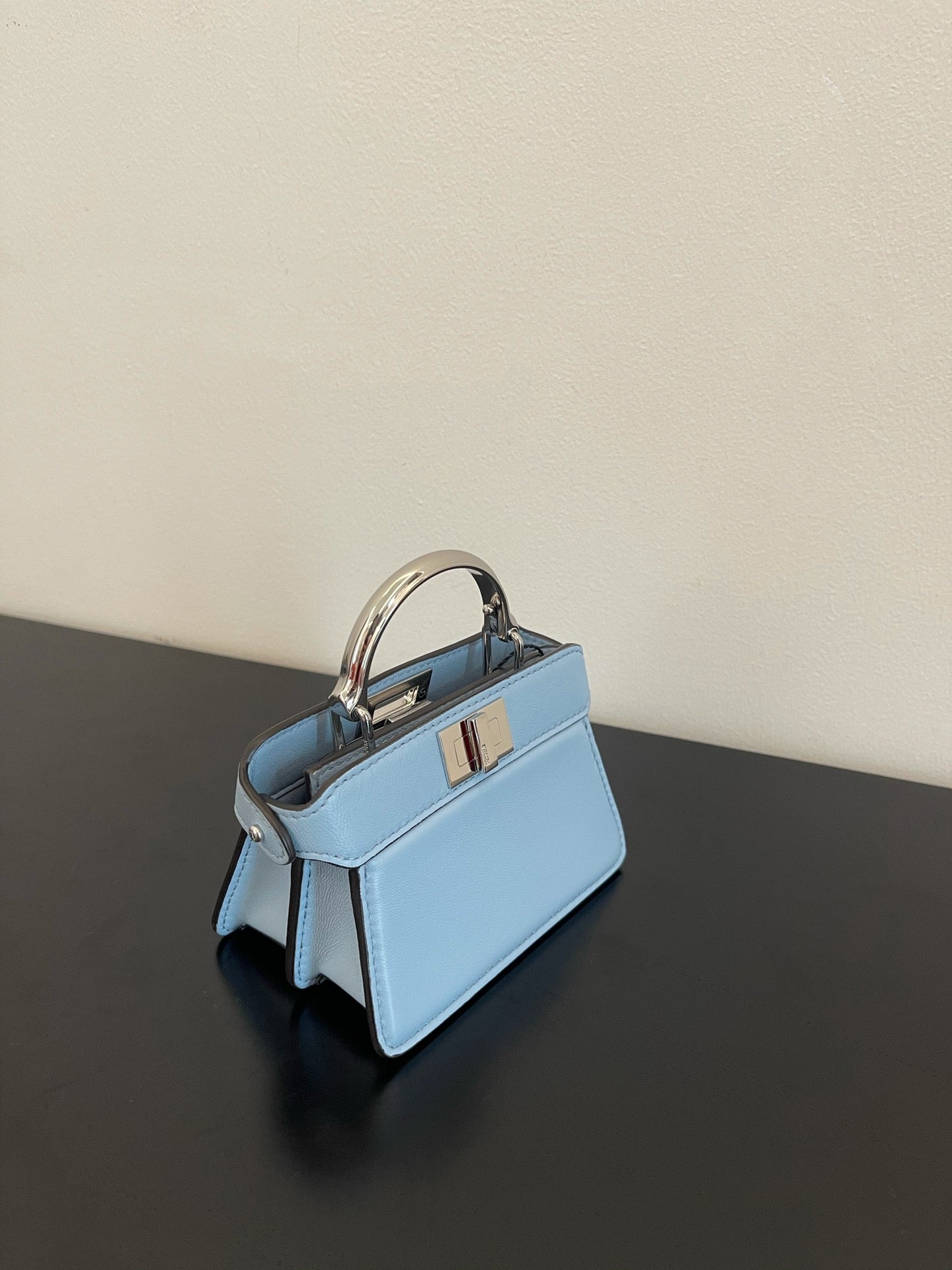 Top QualityTop Quality Peekaboo ISeeU Petite Blue Micro Bag For Woman 11cm/4.5in