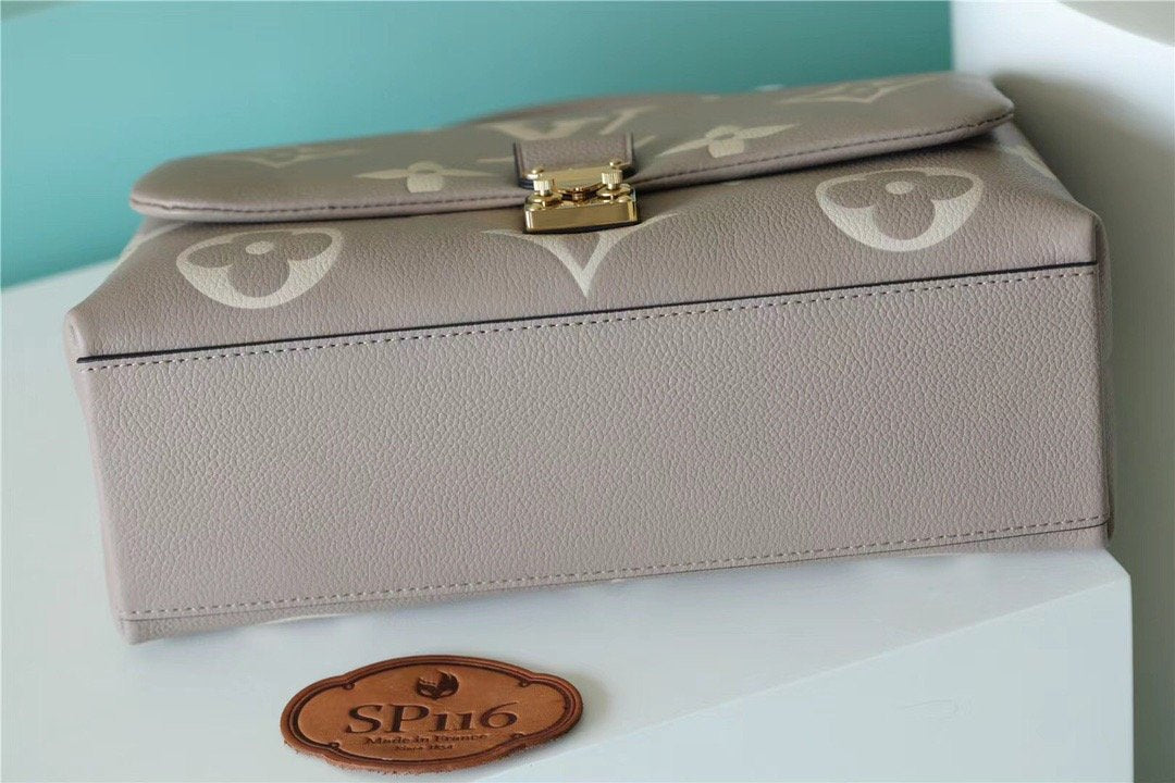 Top Quality Madeleine MM Monogram Empreinte Dove Gray/ Creme Beige For Women,  Shoulder and Crossbody Bags 11.8in/30cm Top Quality M46041