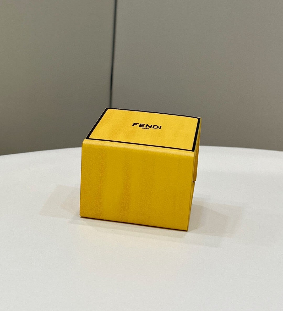 Top QualityTop Quality Logo Box Keychain Yellow Charm Bag For Woman 8cm/3in