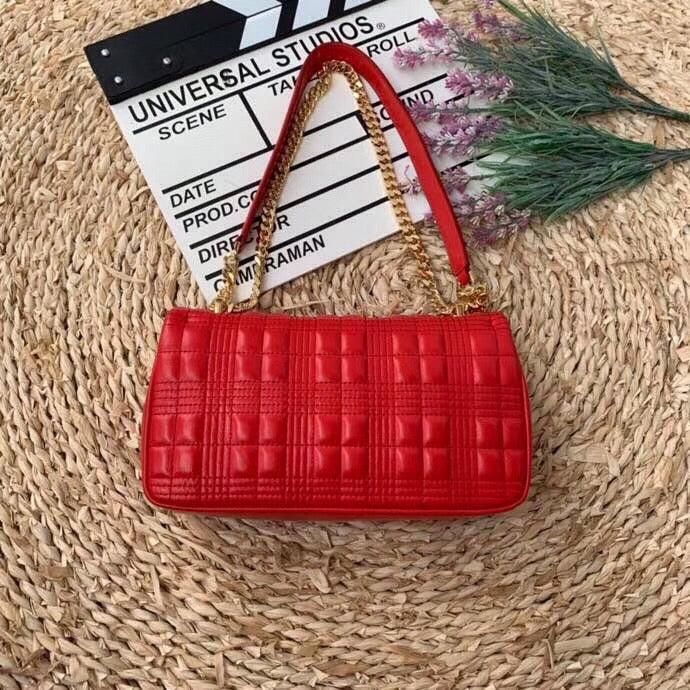 Top Quality Quilted MeTop Qualityum Lola Bag Monogram Red For Women, Bags 11in/28cm