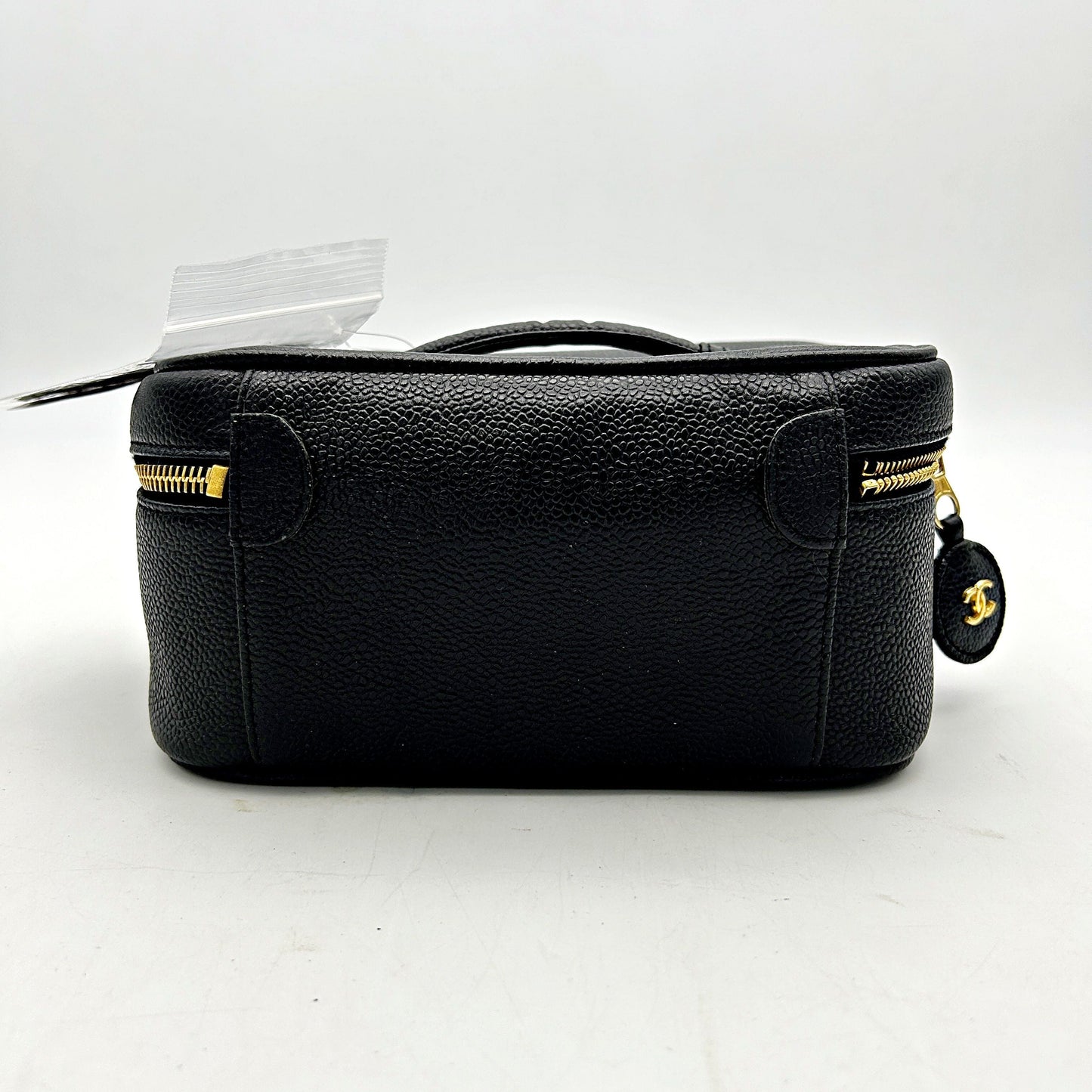 CHANEL Caviar CC Vanity Cosmetic Case Black ch5881cc