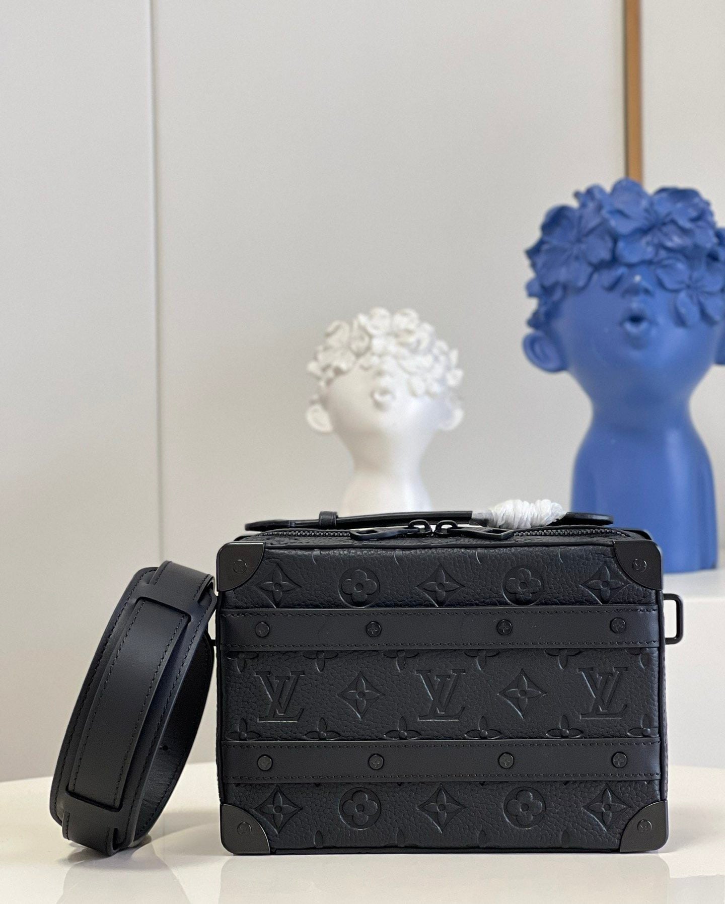 Top Quality Handle Soft Trunk Black Taurillon Monogram For Men, Bags 8.5in/22cm Top Quality M59163