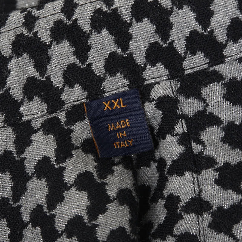 LOUIS VUITTON Louis Vuitton RM192 RDQ HHS66W Long-Handy  Wool/Polyester Black Grey  T-Shirt