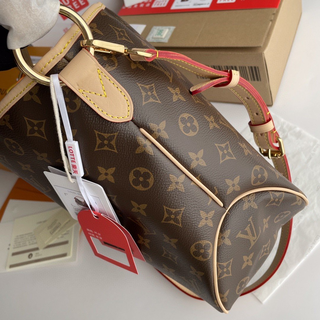 Top Quality Delightful PM Monogram Canvas Natural For Women,  Shoulder Bags 33cm Top Quality M40352