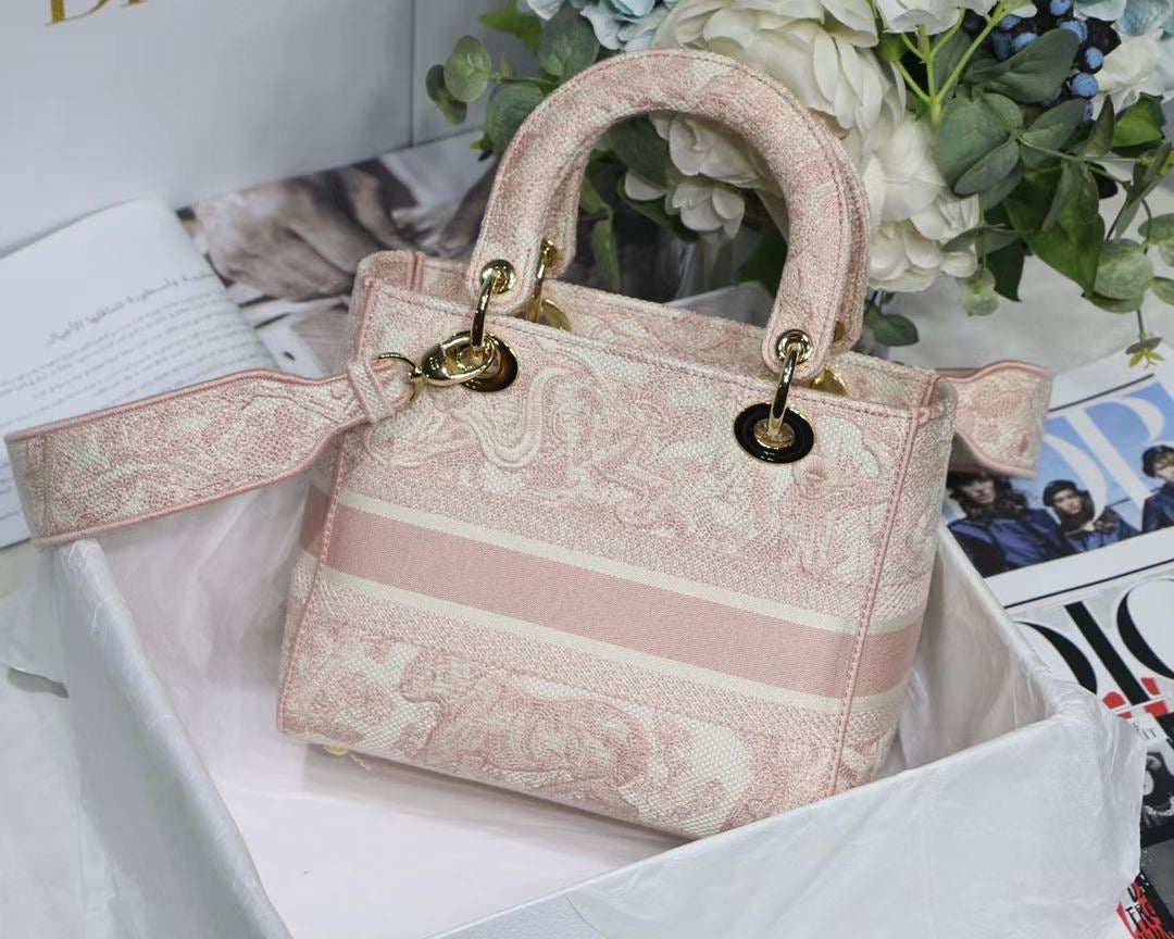 Top Quality MeTop Qualityum Lady D-Lite Bag Pink, For Women, Womens Handbags 24cm/9.5in CD M0565OTDT_M912