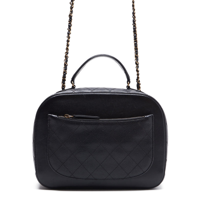 CHANEL DECACOCO Top Handle 2w Chain Shoulder  Caviar S Black  Handbag  Handbag  Handbag Hybrid ? Delivery? Ladies Online