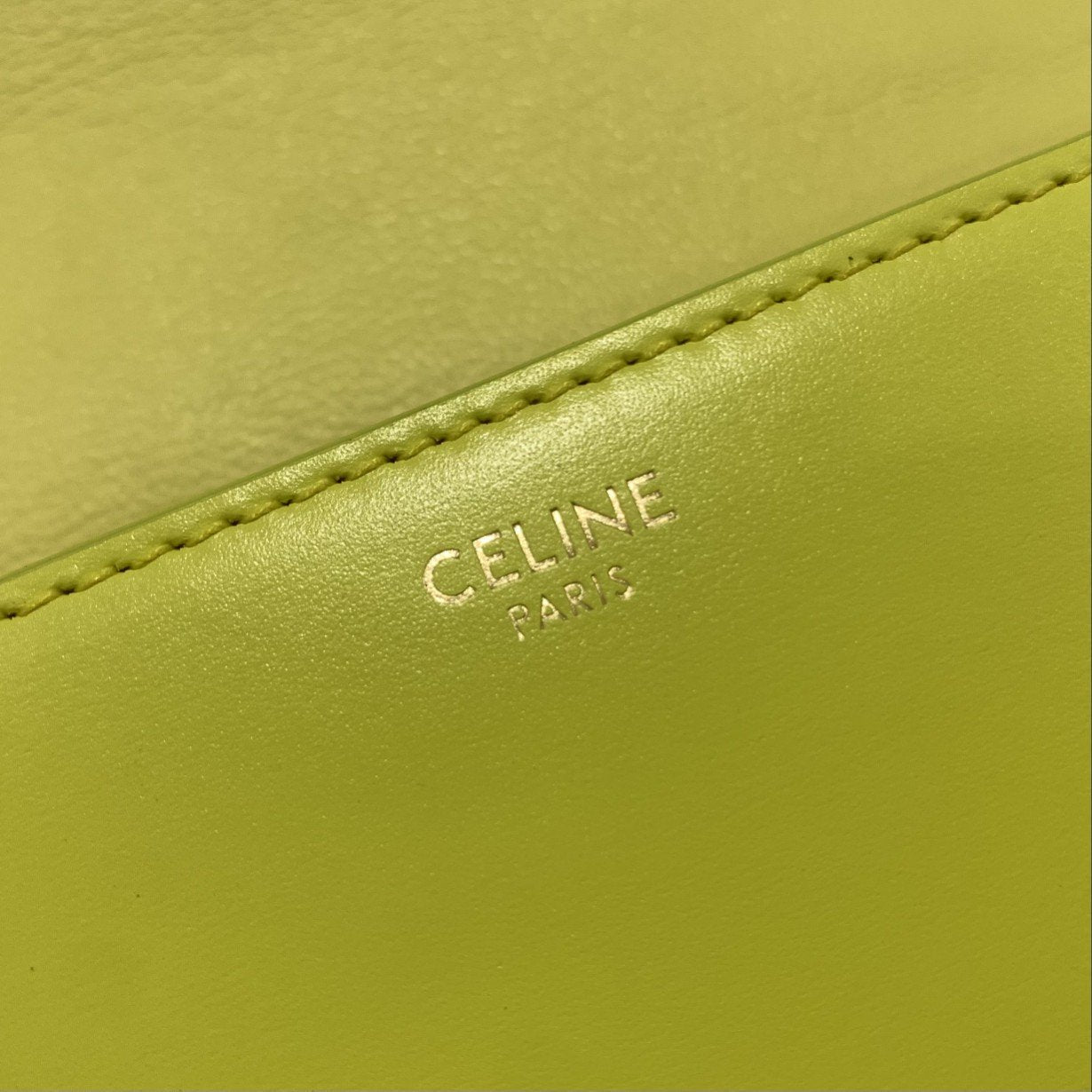 Top Quality Chain Shoulder Bag Cuir Triomphe Green For Women 7.9in/20cm