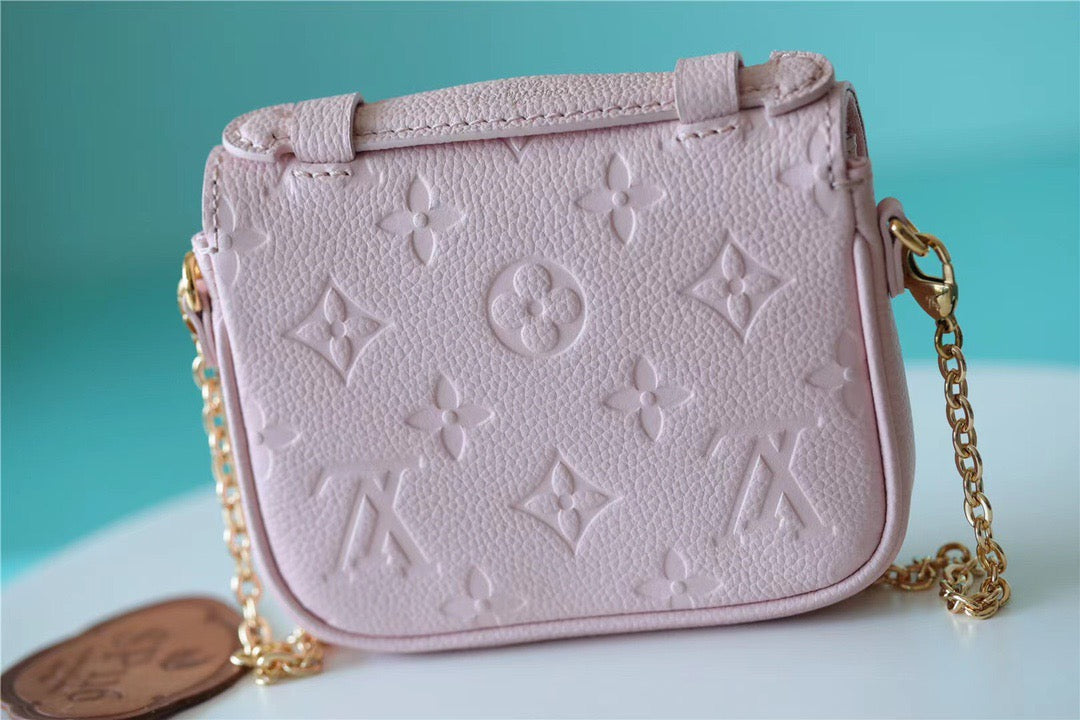 Top Quality Micro Metis Monogram Empreinte Pink For Women, Womens Handbags, Shoulder And Crossbody Bags 5.5in/14cm Top Quality M81389